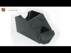 ডিলাক্স 2-ডেক কালো রঙের অ্যাক্রিলিক ক্যাসিনো ব্ল্যাকজ্যাক পোকার টেবিল ডিলার জুতা