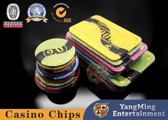কেনা 50mm Baccarat টেক্সাস ক্যাসিনো পোকার চিপস এক্রাইলিক ক্রিস্টাল গিল্ডেড গ্রিড এন্টি জাল অনলাইনে উৎপাদন