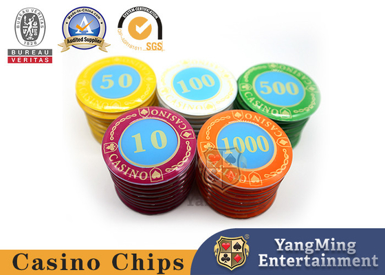 কেনা Baccarat এক্রাইলিক ক্রিস্টাল জুয়া চিপ সেট 45mm অনলাইনে উৎপাদন