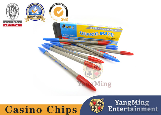 কেনা ABS Baccarat ড্রাগন টাইগার ক্যাসিনো গেম সিস্টেম লাল এবং নীল রেকর্ডিং বলপয়েন্ট পেন অনলাইনে উৎপাদন