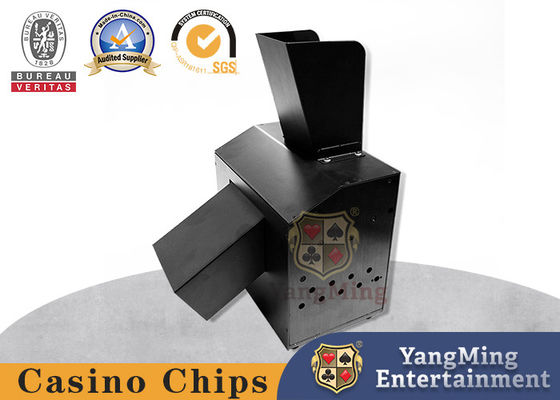 কেনা ক্যাসিনো টেবিল নির্দিষ্ট পোকার Shredder, কালো ধাতু সম্পূর্ণ স্বয়ংক্রিয় উচ্চ গতির Shredder অনলাইনে উৎপাদন