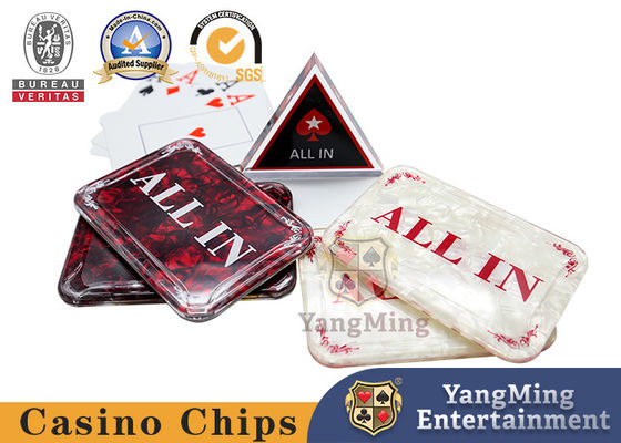 কেনা গরম বিক্রয় 1PCS এক্রাইলিক Baccarat ALL IN বোতাম জুজু কার্ড গার্ড ক্যাসিনো ক্যাসিনো টেবিল বাজি ব্র্যান্ড অনলাইনে উৎপাদন