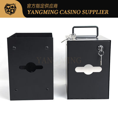 কেনা সরাসরি বিক্রয় Baccarat টেক্সাস Hold'em ক্যাসিনো পোকার লক সঙ্গে ধাতু লোহা মুদ্রা বক্স অনলাইনে উৎপাদন