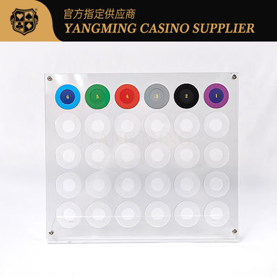 কেনা 30pcs 40mm ব্যাসার্ধ রুলেট গর্ত এক্রাইলিক জুজু চিপ প্রদর্শন স্ট্যান্ড ধারক জুজু চিপ র্যাক অনলাইনে উৎপাদন