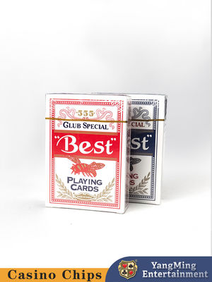 কেনা মূল কারখানা কাস্টমাইজড 280g নীল কোর কার্ড Baccarat লাল নীল মৌমাছি পোকার টেবিল বিশেষ প্লেিং কার্ড অনলাইনে উৎপাদন