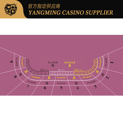কেনা পেশাদার Baccarat & টেক্সাস Hold'em ডুয়াল-বিন্যাস টেবিল কভার সঙ্গে লাল মুদ্রিত নকশা জলরোধী ক্যাসিনো-গ্রেড ফিল্টার অনলাইনে উৎপাদন
