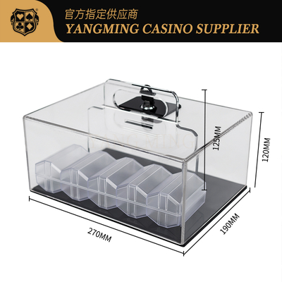 কেনা Acrylic Poker Chip Holder - 400 Capacity Texas Hold'em Storage Case অনলাইনে উৎপাদন