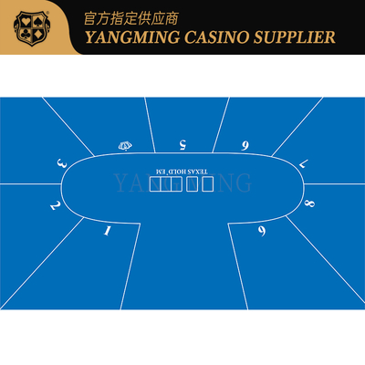কেনা Texas Hold'em 9 Player Waterproof Game Tablecloth Design Customized অনলাইনে উৎপাদন