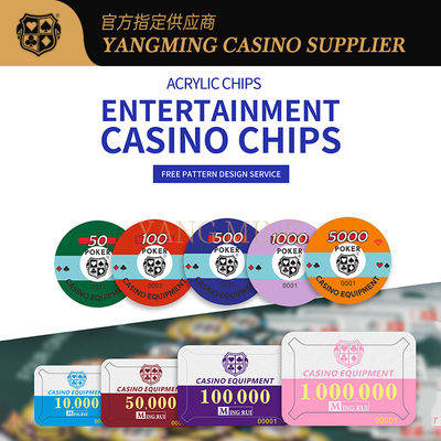 কেনা Factory Customized Acrylic Poker Chips Designed For Casino Baccarat Games অনলাইনে উৎপাদন
