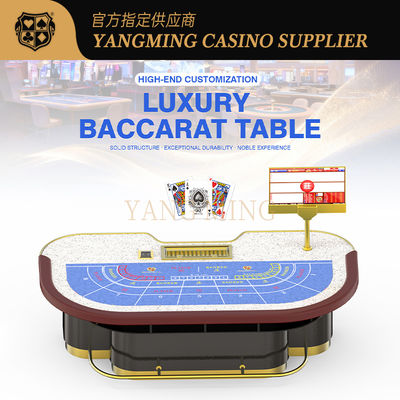 কেনা 10 Persons High Quality Poker Table Solid Wood Baccarat Gambling Table For Sale অনলাইনে উৎপাদন