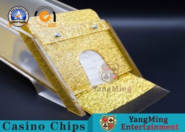 কেনা 8 ডেকস ম্যানুয়াল প্লেিং কার্ড / ক্যাসিনো কার্ড জুতা সাফ এক্রাইলিক idাকনা 5-7 মিমি চিন্তাভাবনা সহ অনলাইনে উৎপাদন