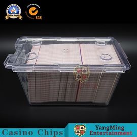 কেনা 195g ক্যাসিনো গেম অ্যাকসেসরিজ এক্রাইলিক কার্ড ক্যারিয়ার 8 ডেক বাজানো কার্ড সিকিউরিটি বর্জনকারী টেবিলের জন্য হোল্ডার অনলাইনে উৎপাদন