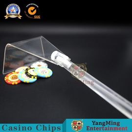 কেনা সম্পূর্ণ স্বচ্ছ ক্যাসিনো গেম অ্যাকসেসরিজ এক্রাইলিক পোকার চিপস রেক / প্লাস্টিকের দূরবীন বিচ্ছিন্নতা জুয়া চিপস রেক অনলাইনে উৎপাদন