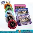 Anti Counterfeiting 730 Pcs 45mm Casino Poker Chip Set
