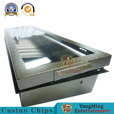 কেনা একক লক সহ একক স্তর বৈদ্যুতিন ব্রোঞ্জ ক্যাসিনো চিপ ট্রে অনলাইনে উৎপাদন