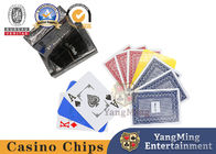 PVC Plastic Large Print 280gsm Black Box Poker Playing Card For Texas Poker Game