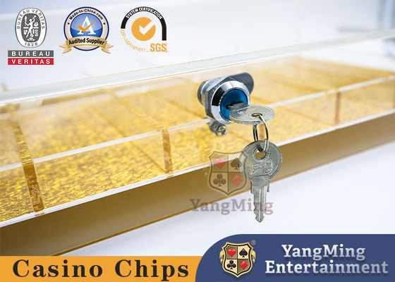 কেনা Texas Hold'em Club Custom-Made Countertop Acrylic With Lock Gold Wire Bottom Chip Tray টেক্সাস হোল্ড'ম ক্লাব কাস্টম-মেড কাউন্টারটপ এক্রাইলিক অনলাইনে উৎপাদন