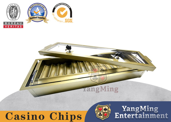 কেনা Baccarat Niu Niu কাস্টমাইজড 14 গ্রিড রাউন্ড কোড ডাবল লেয়ার লকিং চিপ ট্রে অনলাইনে উৎপাদন