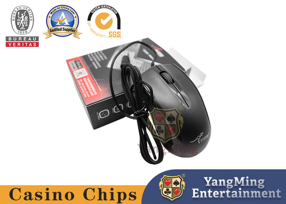 Classic Black USB Interface Silent Mouse For Baccarat Games Poker Tables And Countertops