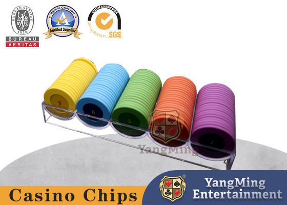 ব্র্যান্ড নিউ 100 টুকরা 40mm সম্পূর্ণরূপে স্বচ্ছ চিপ বক্স এক্রাইলিক টেক্সাস Hold'em জুজু চিপ বক্স