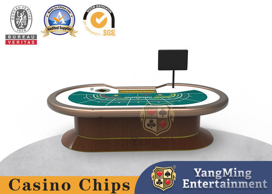 Baccarat পোকার টেবিল ওভাল ক্যাসিনো ড্রাগন টাইগার পোকার কার্ড গেমের আপগ্রেডেড ডিজাইন
