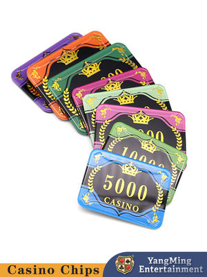 এক্রাইলিক পোকার চিপ জুয়া টেবিল Baccarat টেক্সাস RFID চিপ কাস্টমাইজড ডিজাইন