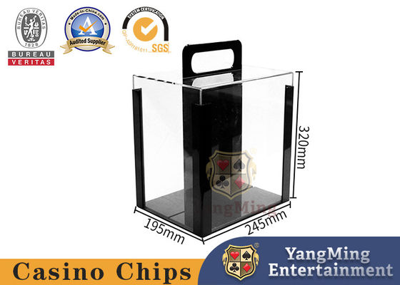 কারখানার পাইকারি কাস্টম আকার 1000 পিসি 40mm চিপ ক্যারিয়ার পোকার চিপ কেস পরিষ্কার এক্রাইলিক পোকার চিপ ক্যারিয়ার বক্স