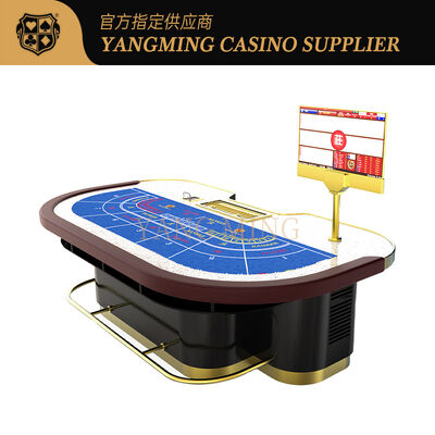 Luxury Solid Wood Poker Table – High-End Baccarat Gaming Table