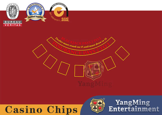 টেক্সাস হোল্ডেম পোকার ব্ল্যাকজ্যাক ব্ল্যাক জ্যাক উচ্চ-শ্রেণীর জলরোধী এবং শিখা-প্রতিরোধী পেশাদার টেবিলক্লথ