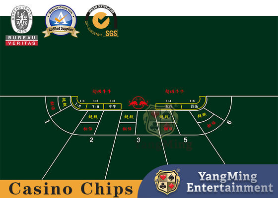 দক্ষিণ-পূর্ব এশীয় ভূমধ্যসাগরীয় শৈলীর কাস্টম-মেড সুপার কাউ পোকার কার্ড গেম টেবিল জলরোধী টেবিলক্লথ