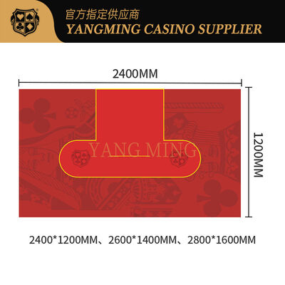 ৯ প্লেয়ার টেক্সাস হোল্ডেম পোকার টেবিল গেমের জন্য কাস্টম জলরোধী ক্যাসিনো টেবিলক্লথ