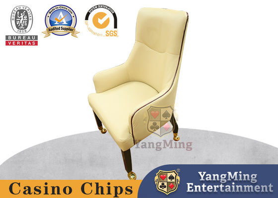 ক্যাসিনো Baccarat কাস্টমাইজড বেজ বিলাসবহুল হোটেল কাস্টমাইজড নৈমিত্তিক মেটাল পলি ডাইনিং চেয়ার