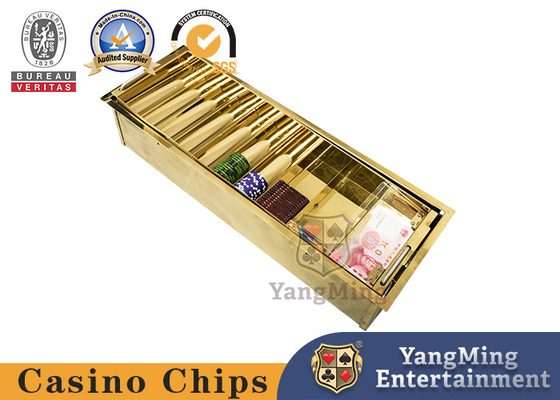 Industrial Titanium Double Layer Lockable Casino Chip Tray Holdem Poker